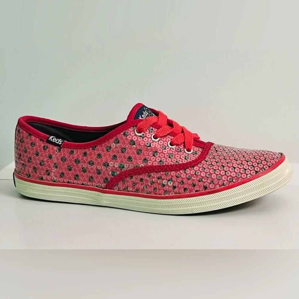 Taylor Swift Frosted Red Sequin Keds